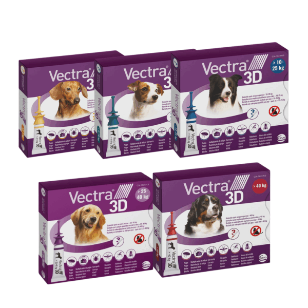 Pipetas Vectra 3d perro